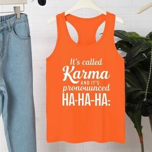 Karma Graphic Tank Top